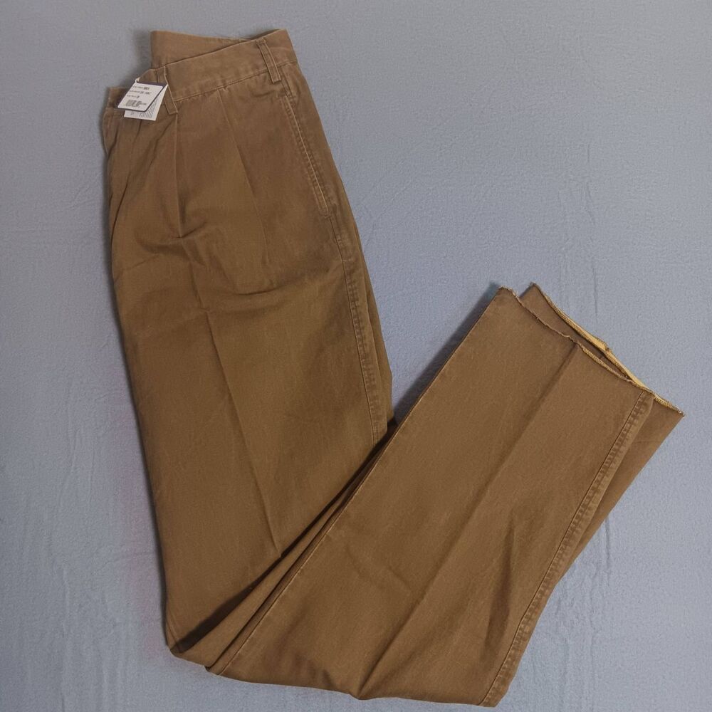 NWT McKenzie Tribe mens 38 Pants khaki style 50024 tall raw hem Casual MSRP $98